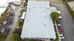 Commercial metal roof restoration in Madison, WI