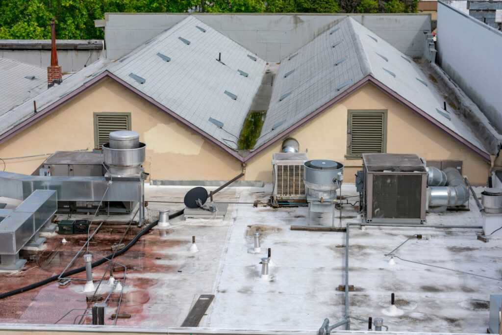 Commercial roof leaks