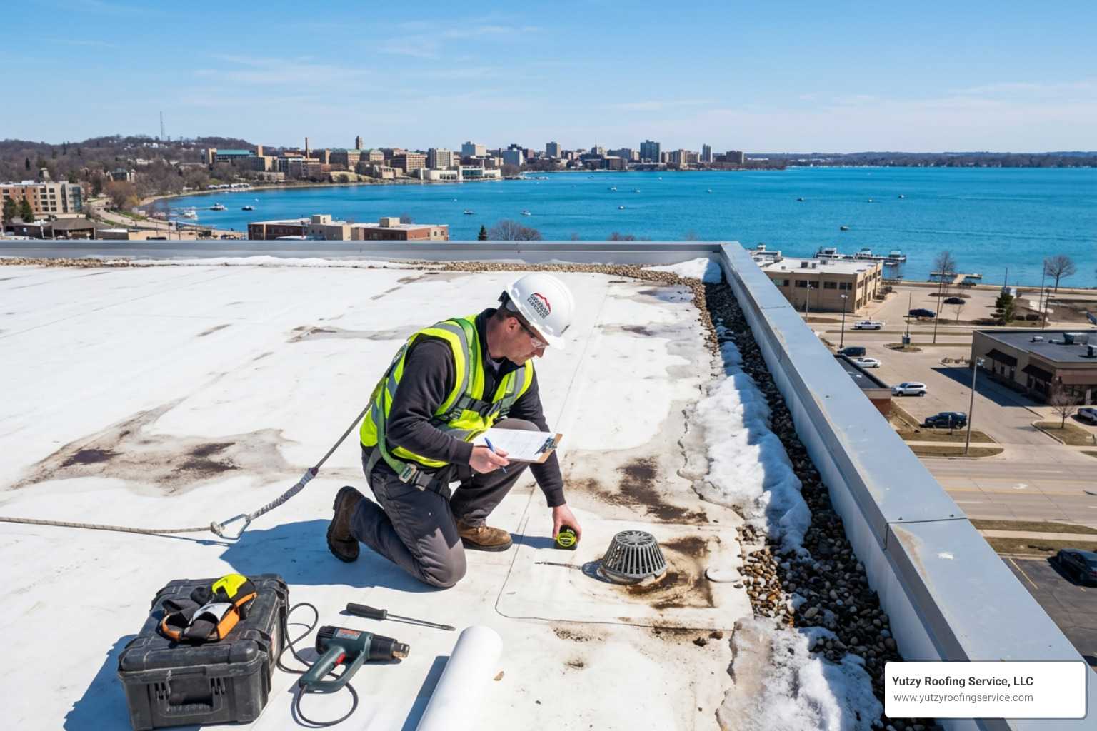 flat roof maintenance Madison