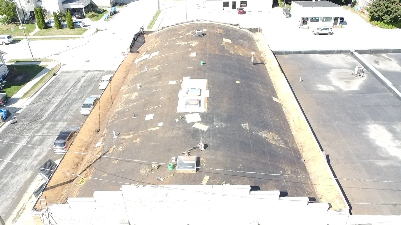 commercial flat roof Wisconsin low-slope commercial building