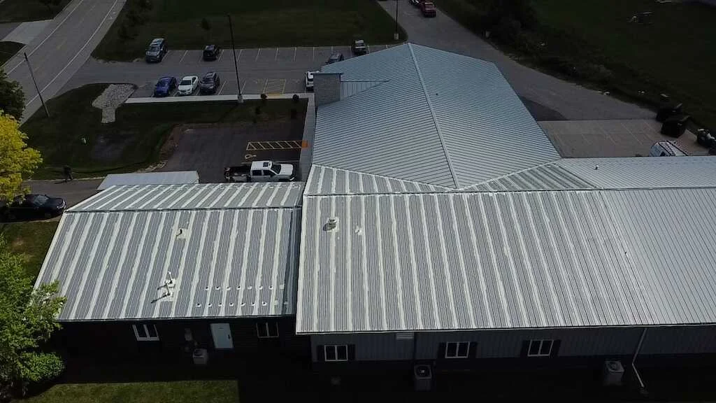 Green Bay commercial steel building roof restoration